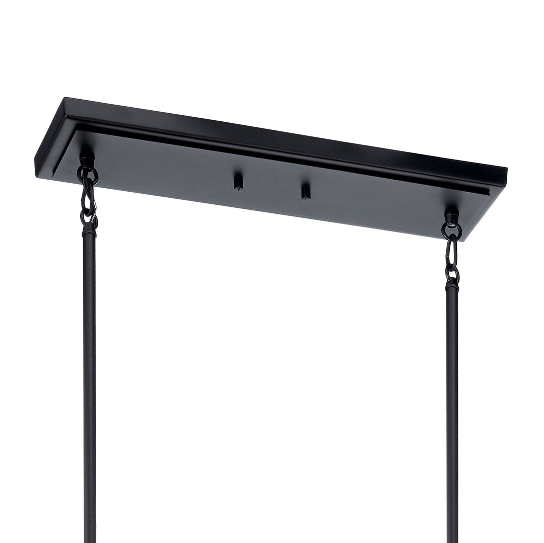 Kichler Canada - 52033BK - Three Light Linear Chandelier - Kitner - Black