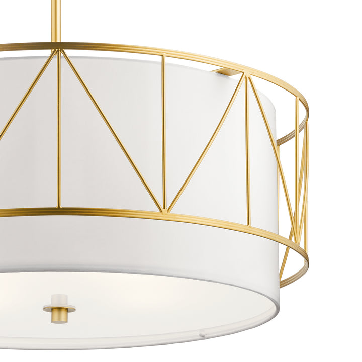 Kichler Canada - 52072CLG - Four Light Pendant - Birkleigh - Classic Gold