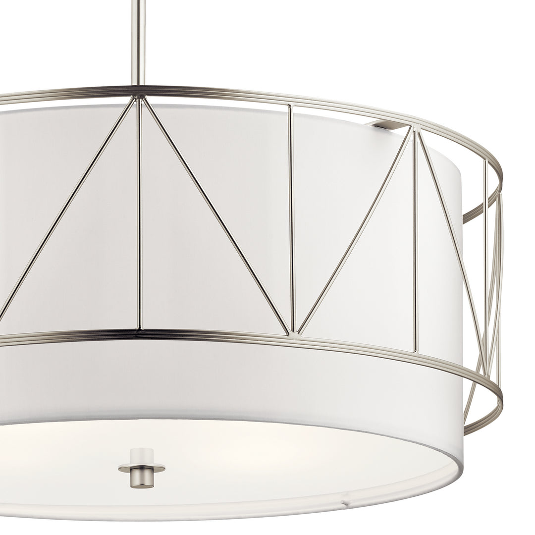 Kichler Canada - 52072SN - Four Light Pendant - Birkleigh - Satin Nickel