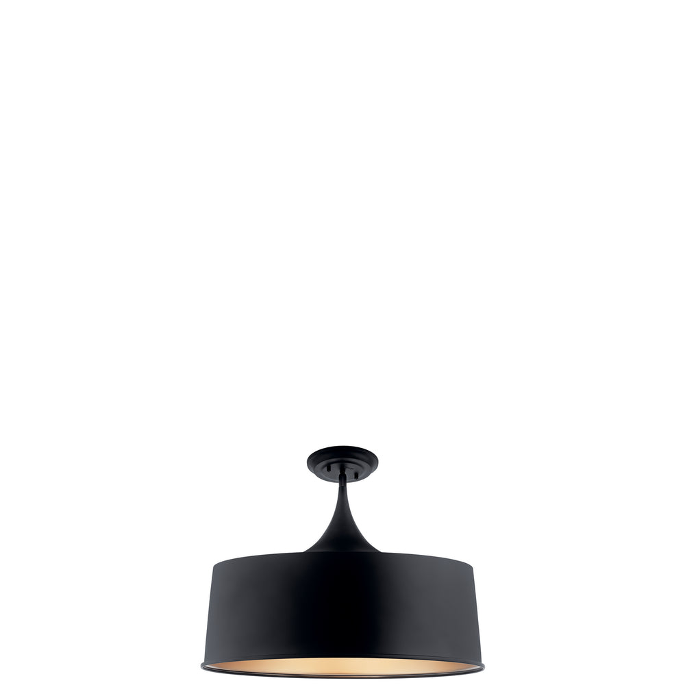 Kichler Canada - 52097BK - One Light Pendant/Semi Flush - Elias - Black