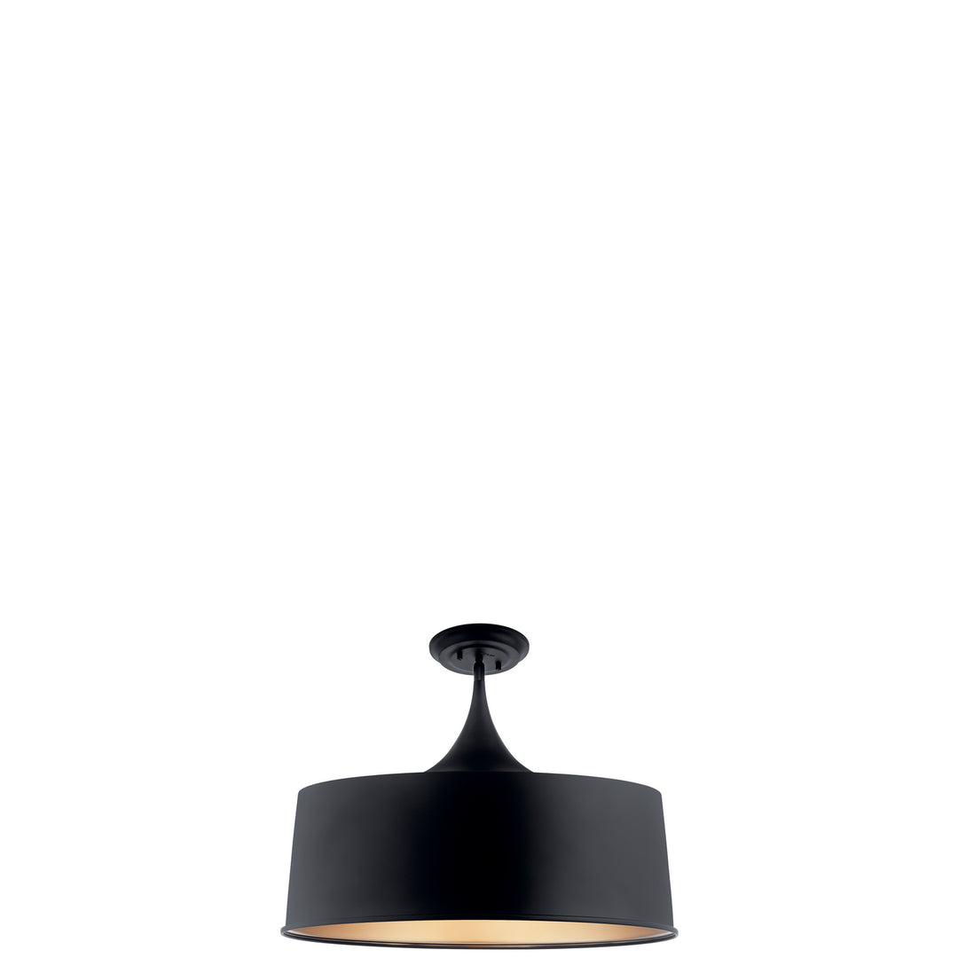 Kichler Canada - 52097BK - One Light Pendant/Semi Flush - Elias - Black