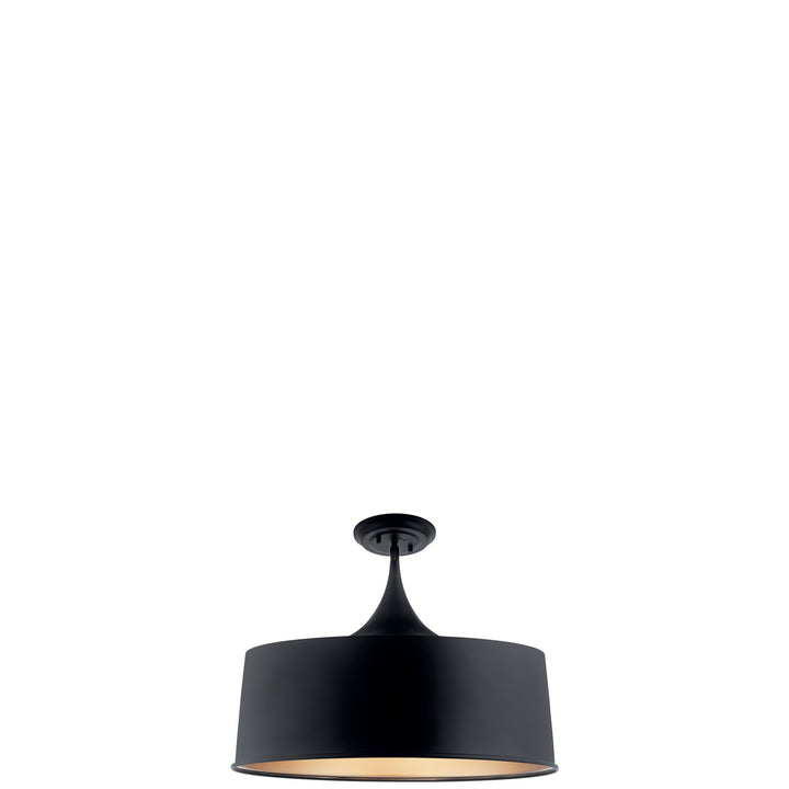 Kichler Canada - 52097BK - One Light Pendant/Semi Flush - Elias - Black