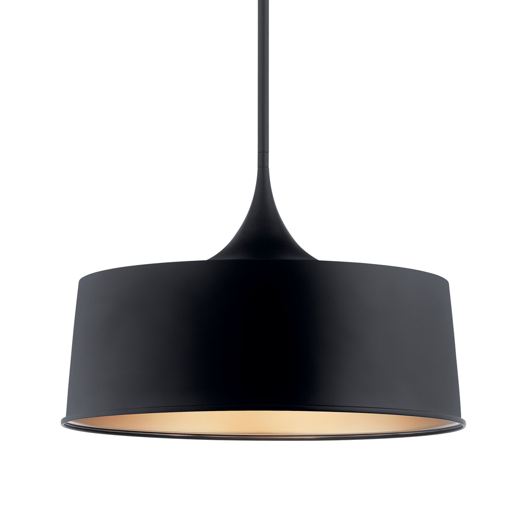 Kichler Canada - 52097BK - One Light Pendant/Semi Flush - Elias - Black