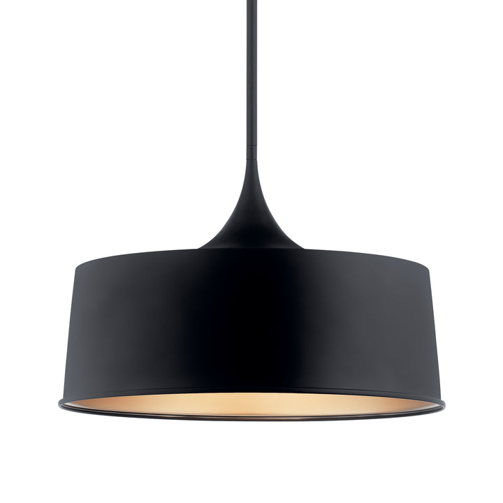 Kichler Canada - 52097BK - One Light Pendant/Semi Flush - Elias - Black