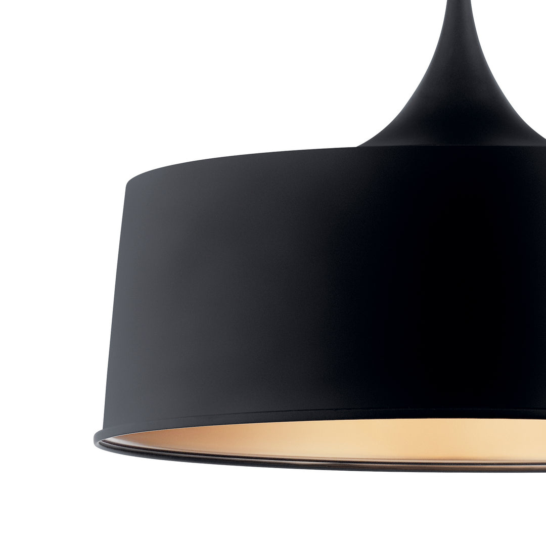 Kichler Canada - 52097BK - One Light Pendant/Semi Flush - Elias - Black