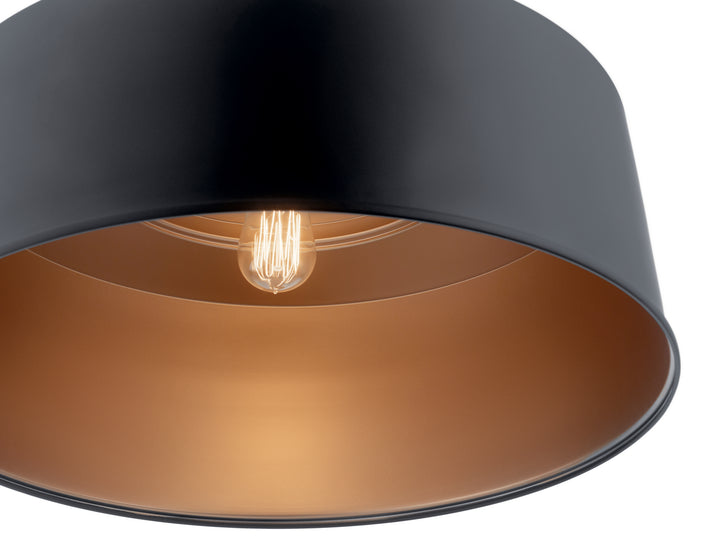 Kichler Canada - 52097BK - One Light Pendant/Semi Flush - Elias - Black