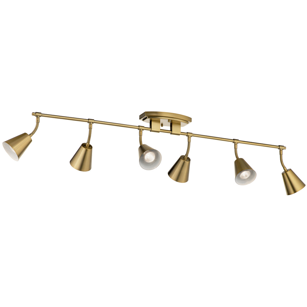 Kichler Canada - 52130BNB - Six Light Rail Light - Sylvia - Brushed Natural Brass