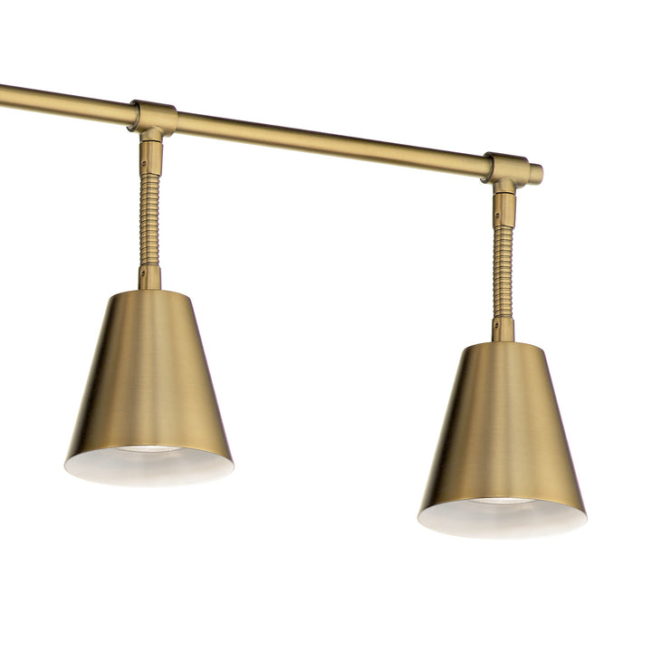 Kichler Canada - 52130BNB - Six Light Rail Light - Sylvia - Brushed Natural Brass