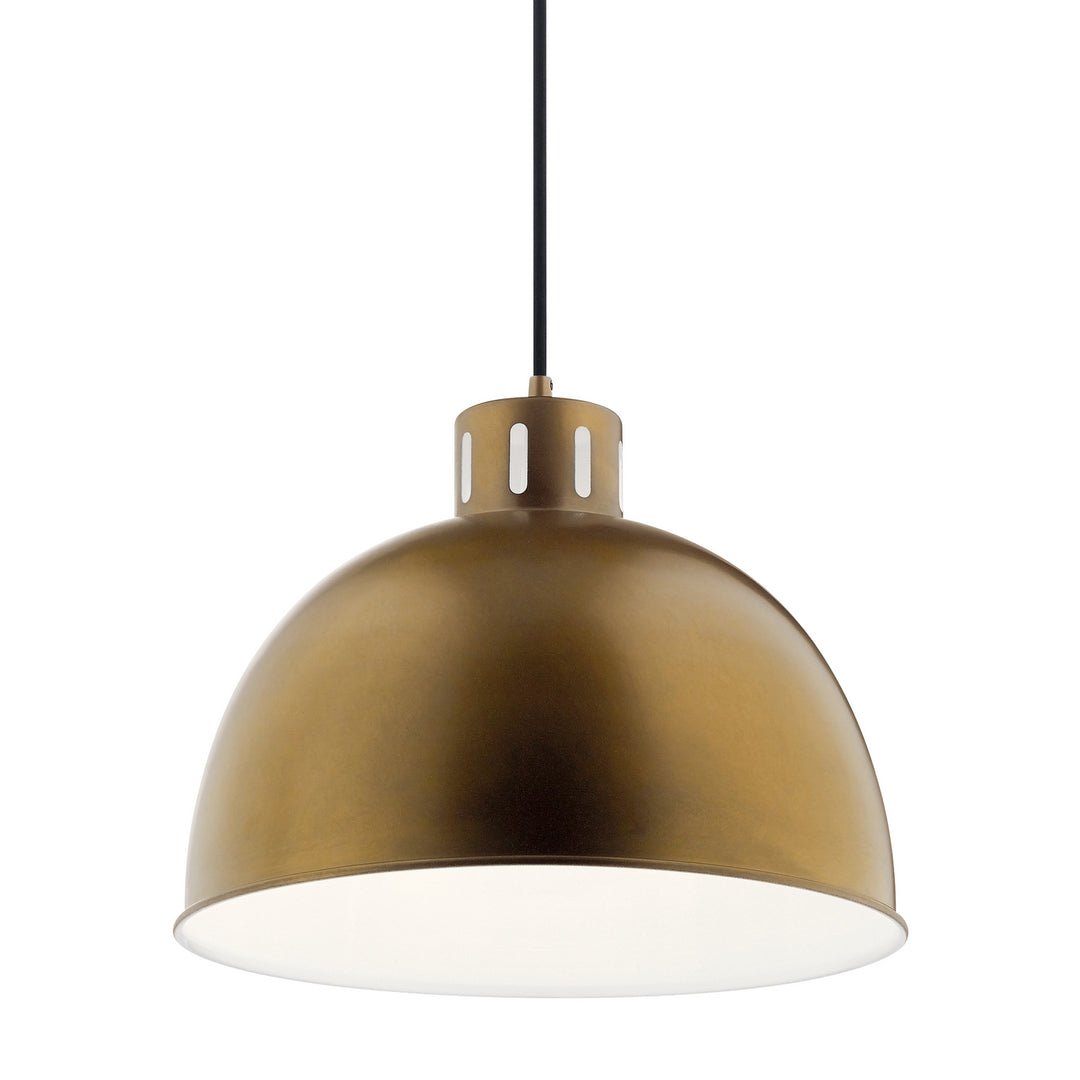 Kichler Canada - 52153NBR - One Light Pendant - Zailey - Natural Brass