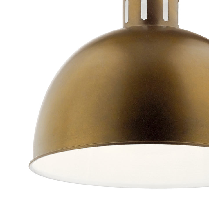 Kichler Canada - 52153NBR - One Light Pendant - Zailey - Natural Brass