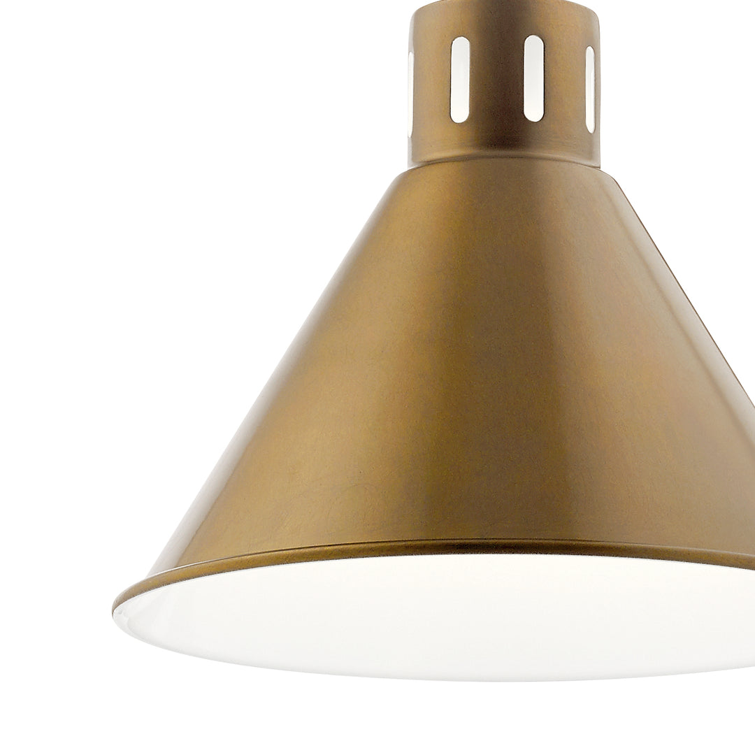 Kichler Canada - 52176NBR - One Light Pendant - Zailey - Natural Brass
