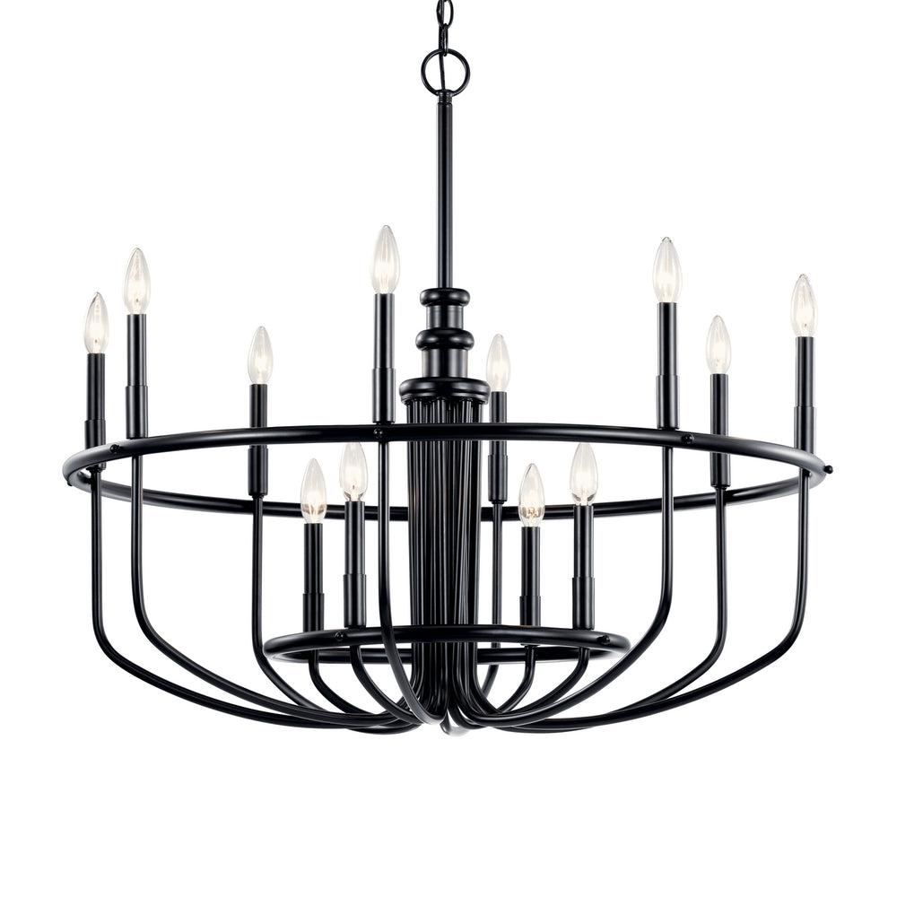 Kichler Canada - 52305BK - 12 Light Chandelier - Capitol Hill - Black