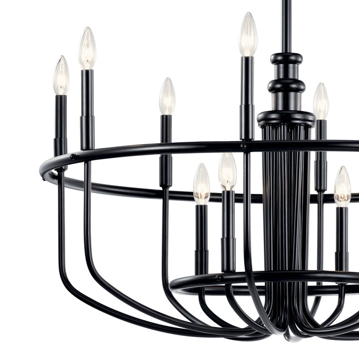 Kichler Canada - 52305BK - 12 Light Chandelier - Capitol Hill - Black
