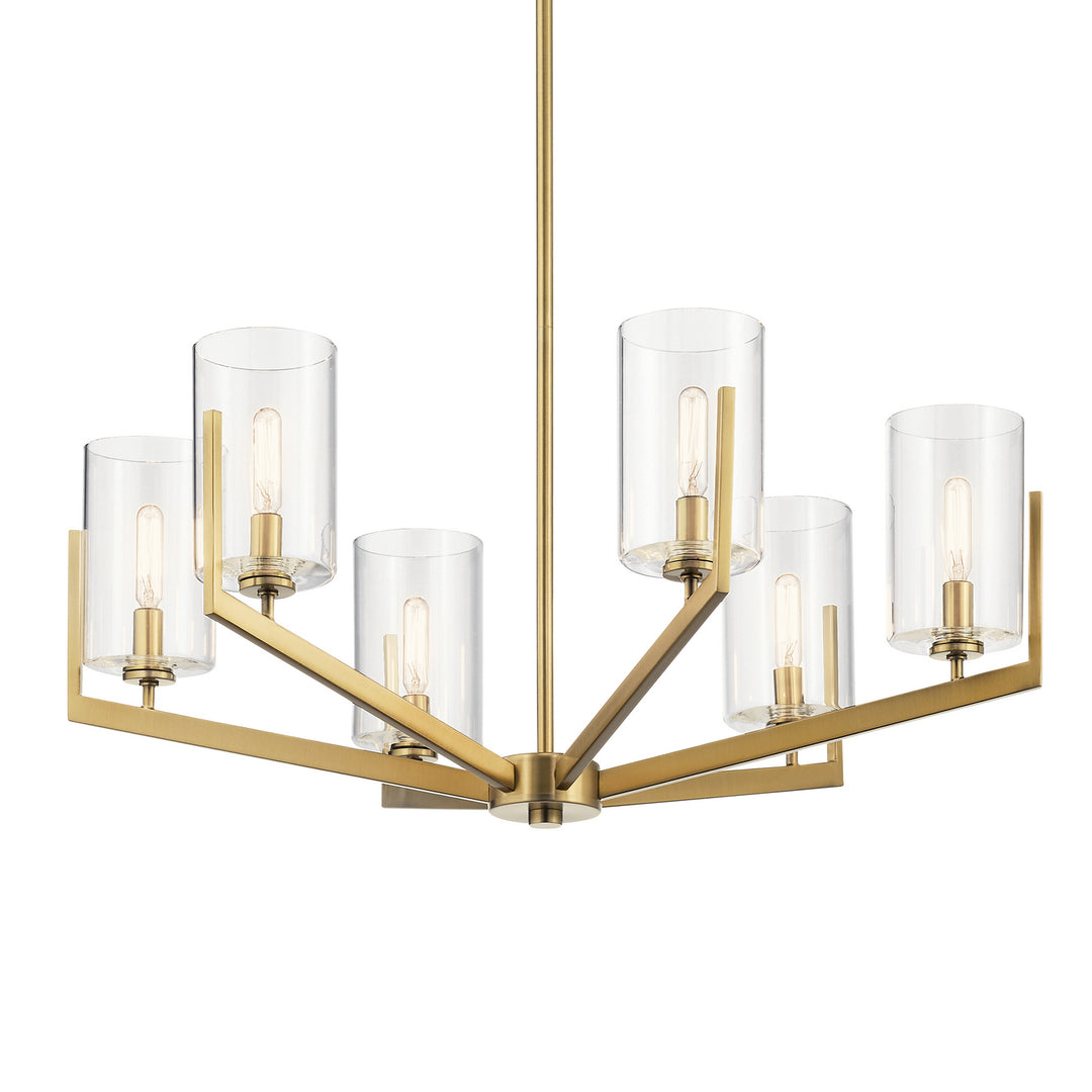 Kichler Canada - 52314BNB - Six Light Chandelier - Nye - Brushed Natural Brass