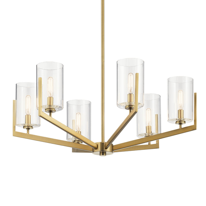 Kichler Canada - 52314BNB - Six Light Chandelier - Nye - Brushed Natural Brass
