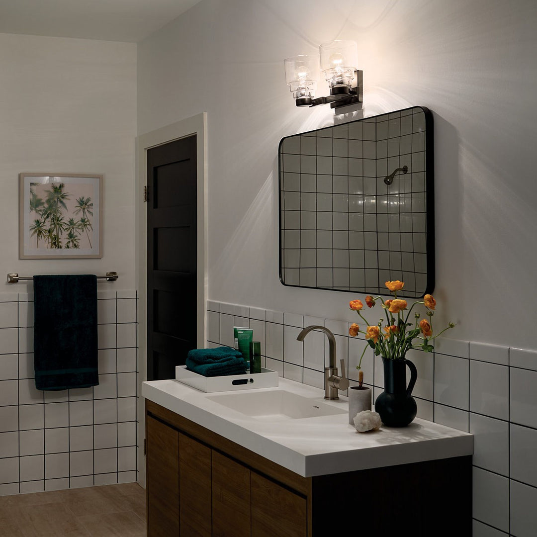 Kichler Canada - 55011BK - Two Light Bath - Vionnet - Black