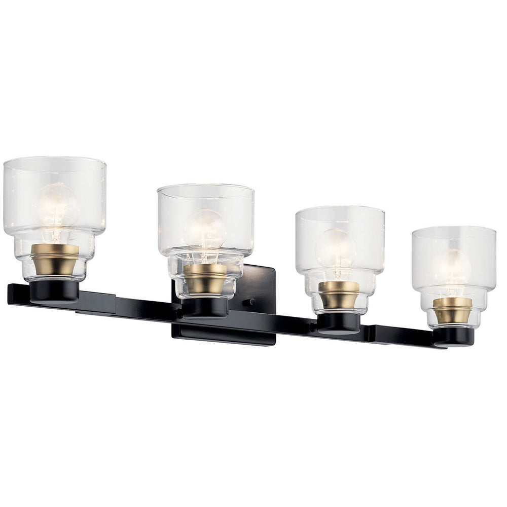 Kichler Canada - 55013BK - Four Light Bath - Vionnet - Black