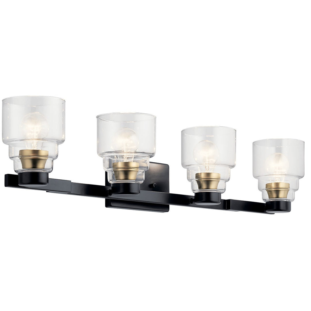Kichler Canada - 55013BK - Four Light Bath - Vionnet - Black