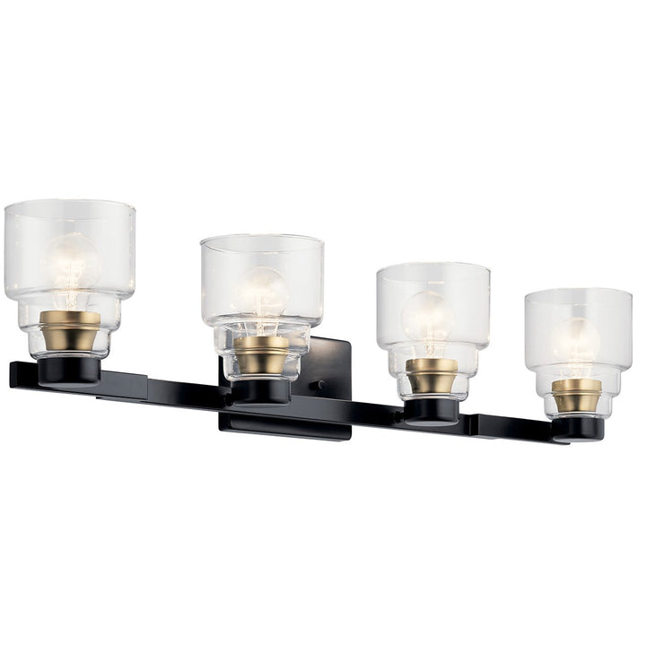 Kichler Canada - 55013BK - Four Light Bath - Vionnet - Black