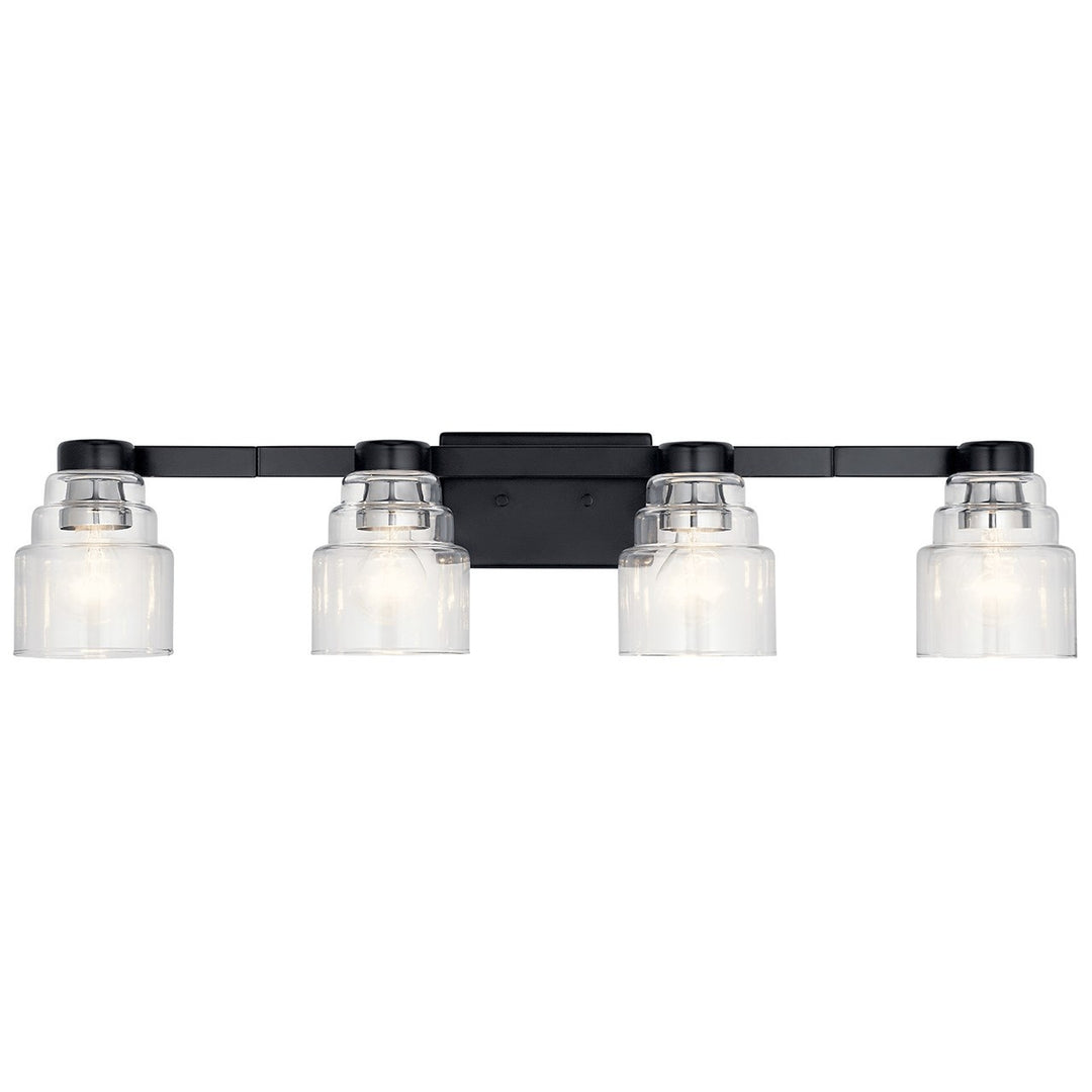 Kichler Canada - 55013BK - Four Light Bath - Vionnet - Black