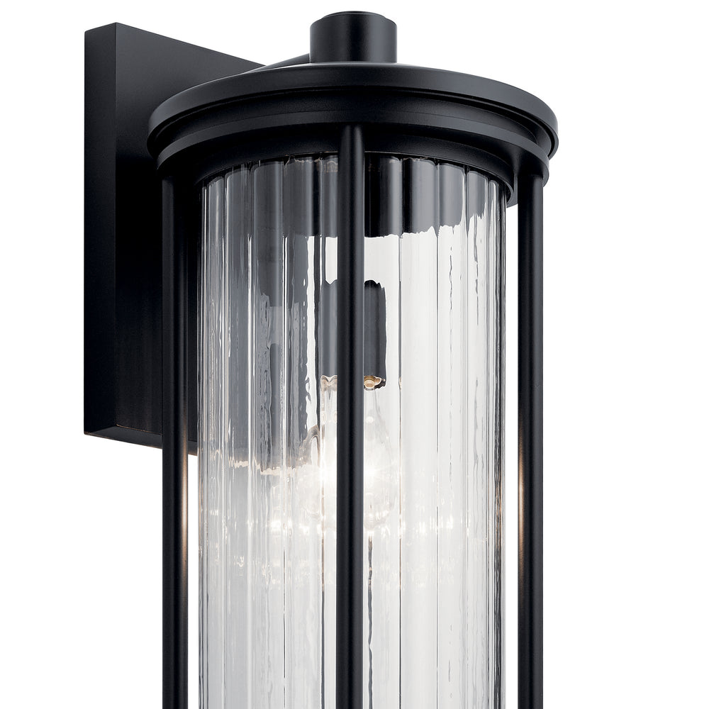 Kichler Canada - 59024BK - One Light Outdoor Wall Mount - Barras - Black