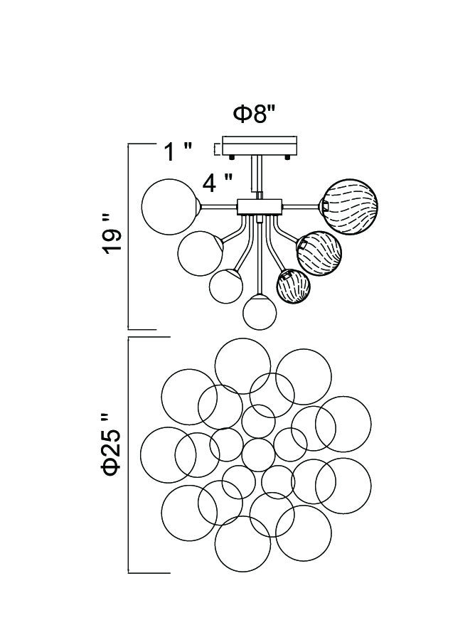 CWI Lighting Canada - 1205C25-10-601 - LED Flush Mount - Pallocino - Chrome