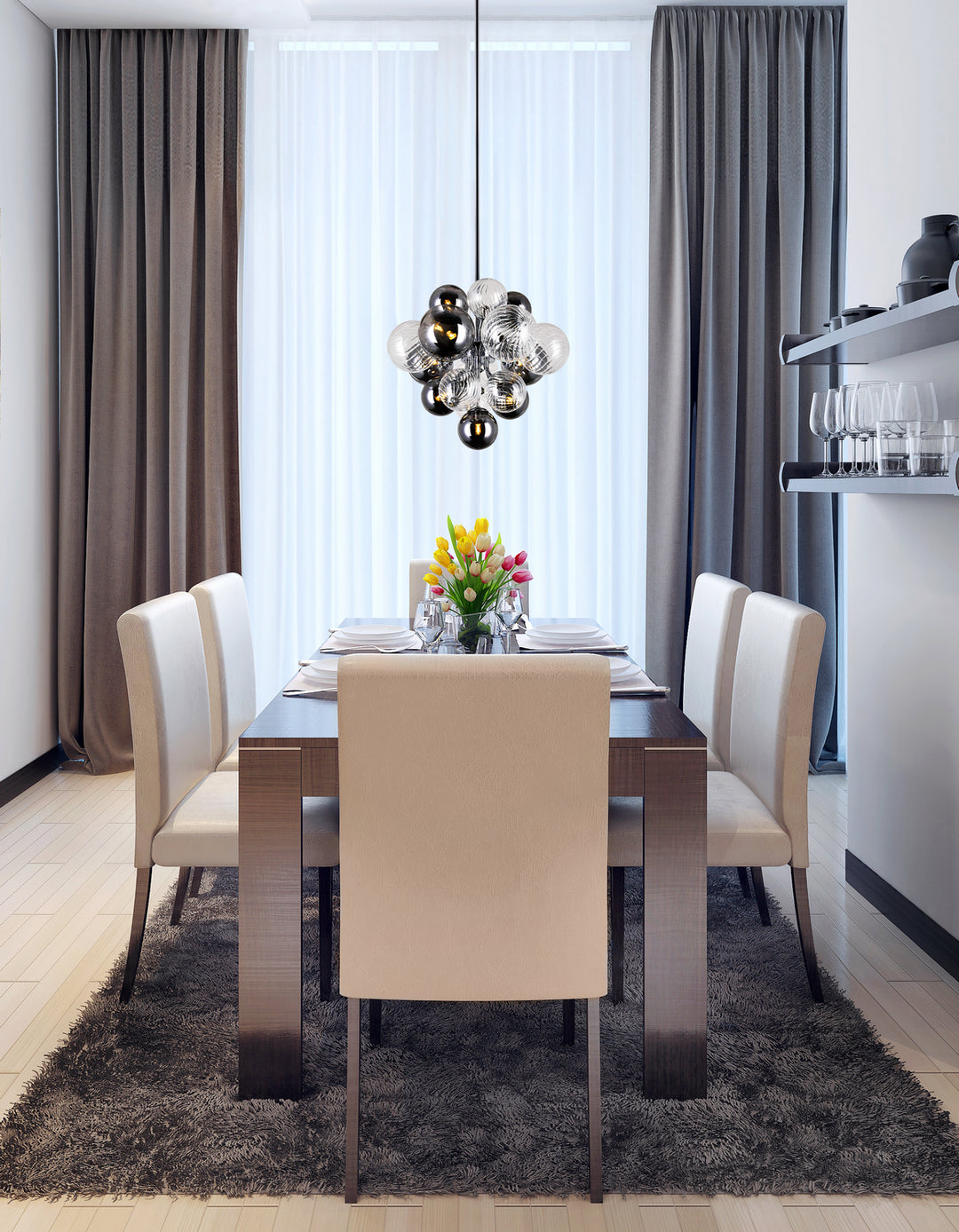 CWI Lighting Canada - 1205P16-8-601 - LED Chandelier - Pallocino - Chrome
