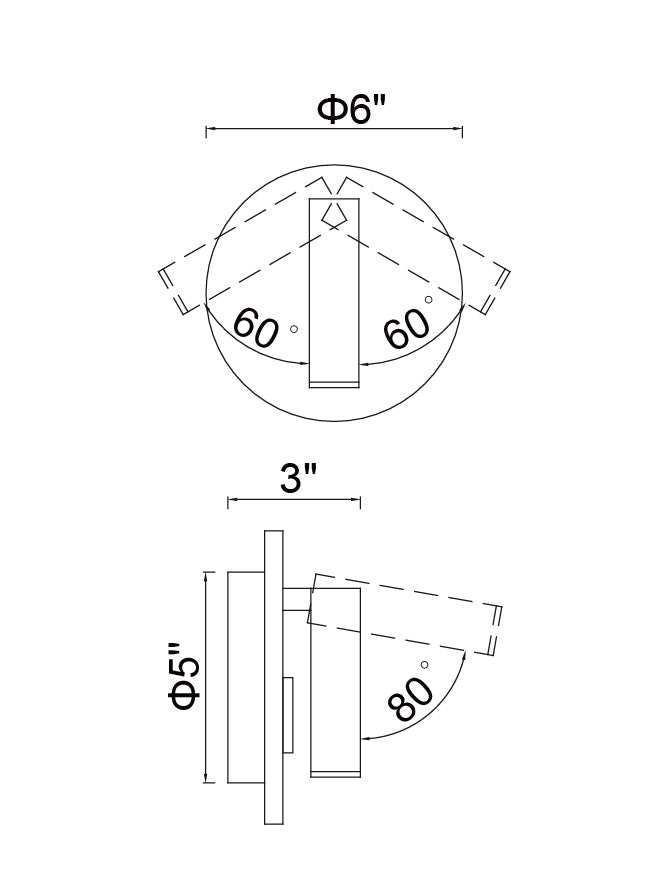 CWI Lighting Canada - 1241W6-101 - LED Wall Sconce - Private I - Matte Black