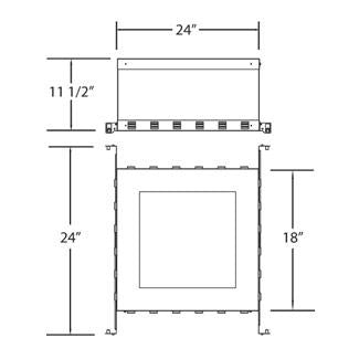 Eurofase Canada - 24075-015 - IC BOX,TE114B/GU10/TR/164B/LED - NC PLATE AND IC BOX