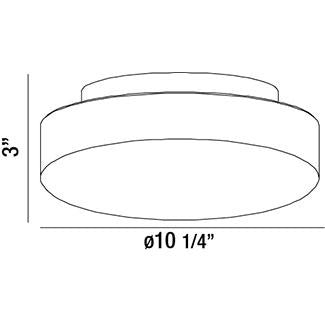 Eurofase Canada - 26144-016 - RAMATA,1LT FLUSHMOUNT,WHT/OPAL - RAMATA - White