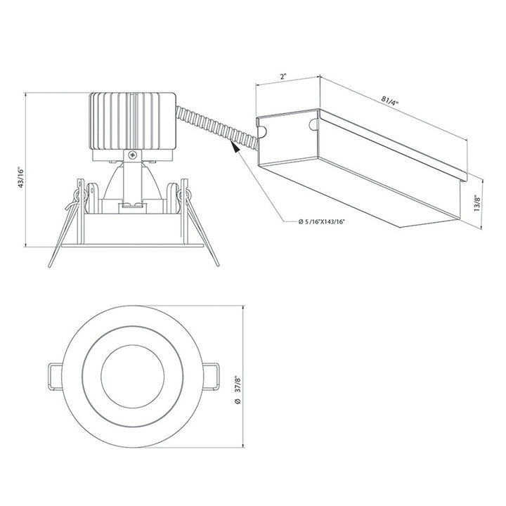 Eurofase Canada - 28719-35-014 - One Light Downlight - White