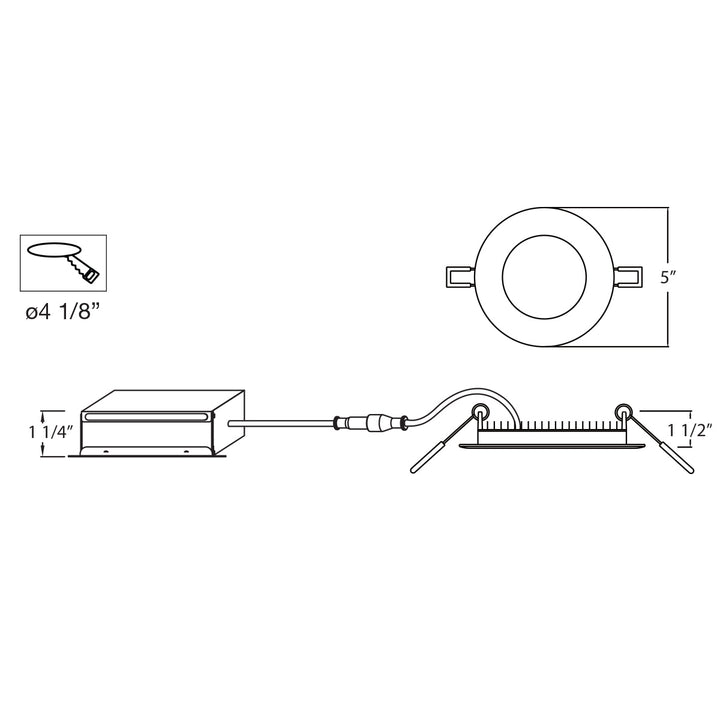 Eurofase Canada - 28988-014 - LED SLIM REC,4IN,12W,RD,WHT - LED SLIM - White