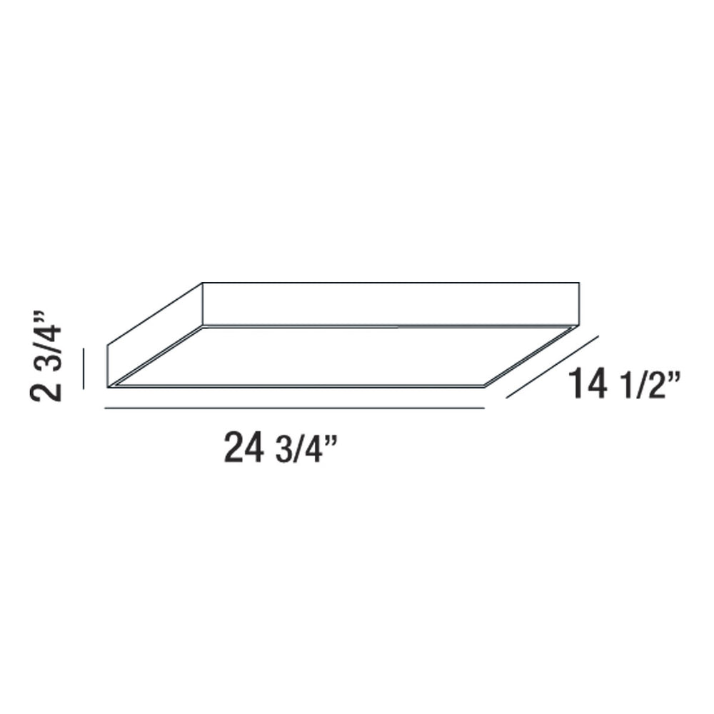 Eurofase Canada - 29003-30-023 - MAC,1LT LED FLUSH,30K,RECT,WHT - MAC - White