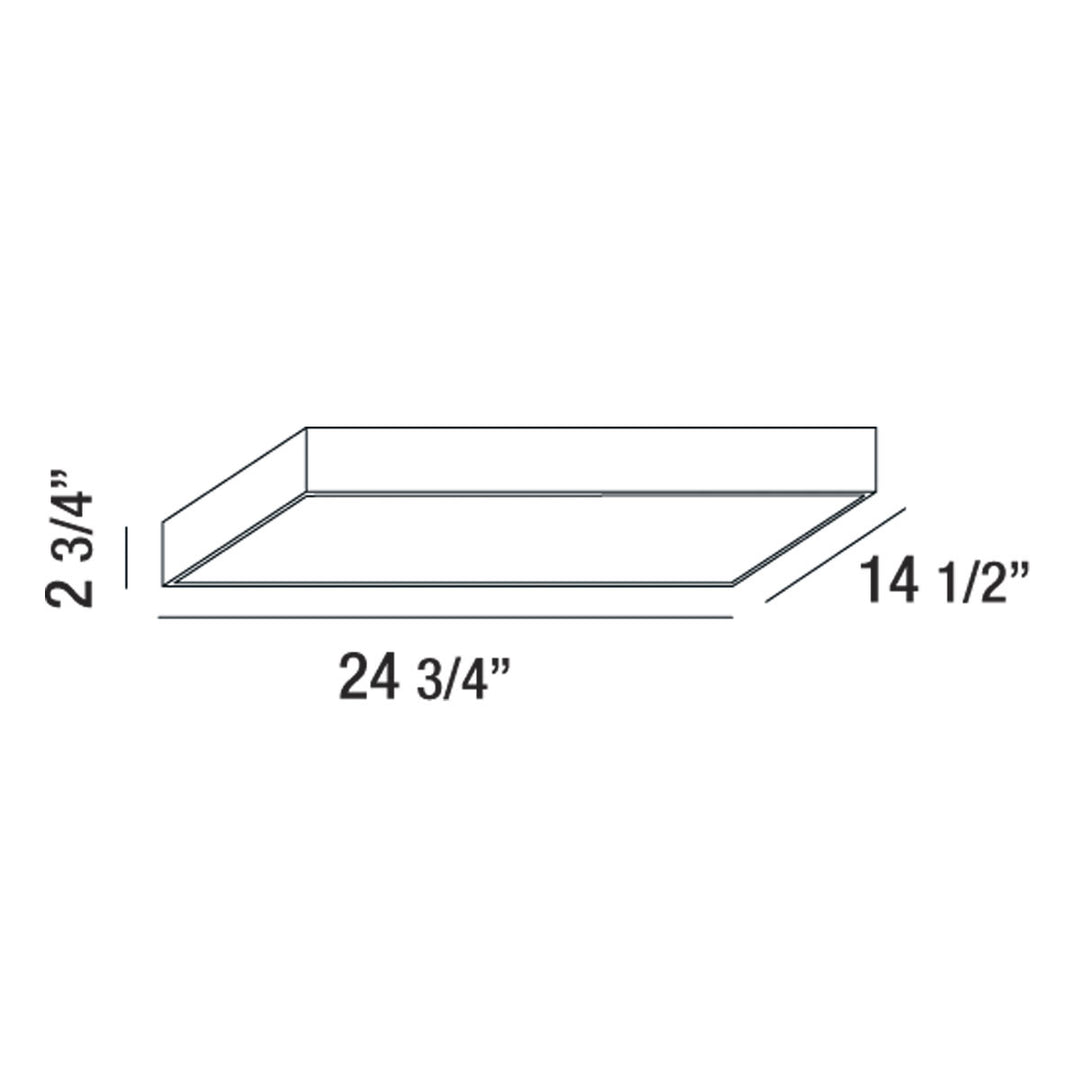 Eurofase Canada - 29003-30-023 - MAC,1LT LED FLUSH,30K,RECT,WHT - MAC - White