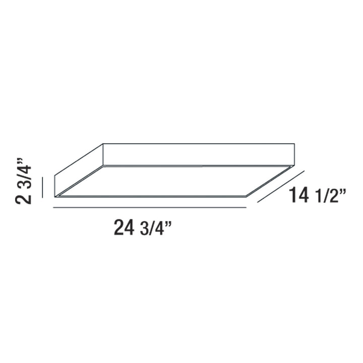 Eurofase Canada - 29003-30-023 - MAC,1LT LED FLUSH,30K,RECT,WHT - MAC - White