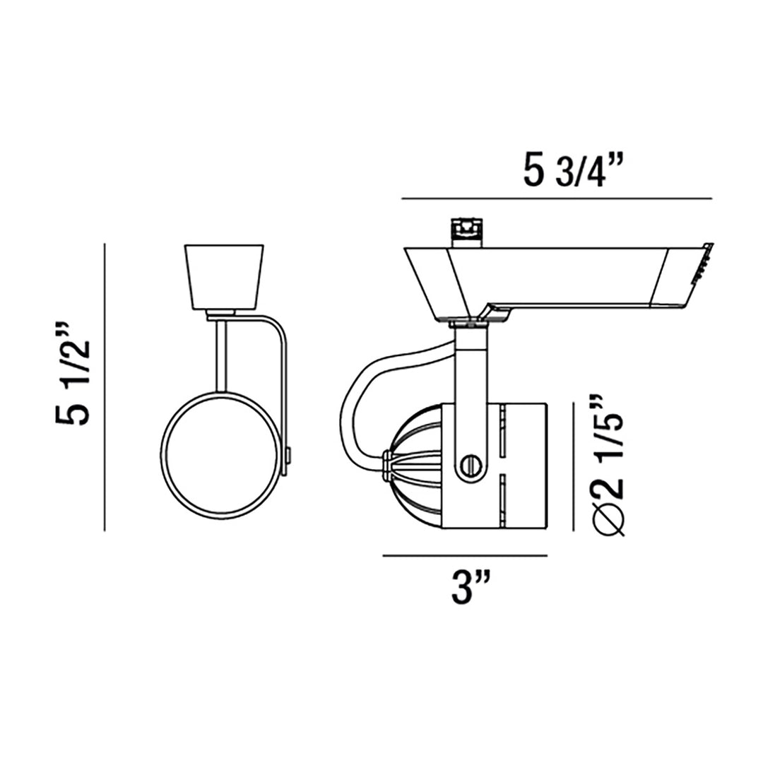 Eurofase Canada - 29674-015 - TRACKHEAD,LED,1LT,9W,RND,WHITE - White