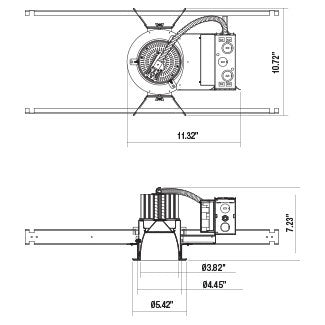 Eurofase Canada - 29681-013 - LED REC,4IN,NC HSNG,45W,WH/WHT - White