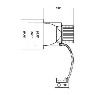 Eurofase Canada - 29684-023 - LED REC,6IN,RM HSNG,60W,WH/CHR - White