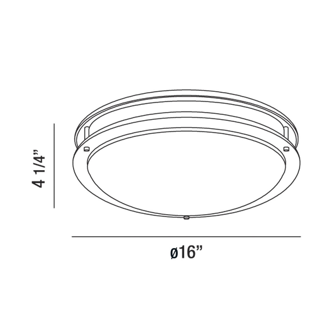 Eurofase Canada - 30125-30-018 - WARDEN,LED FLUSH,MEDIUM,30K,SN - WARDEN - Satin Nickel