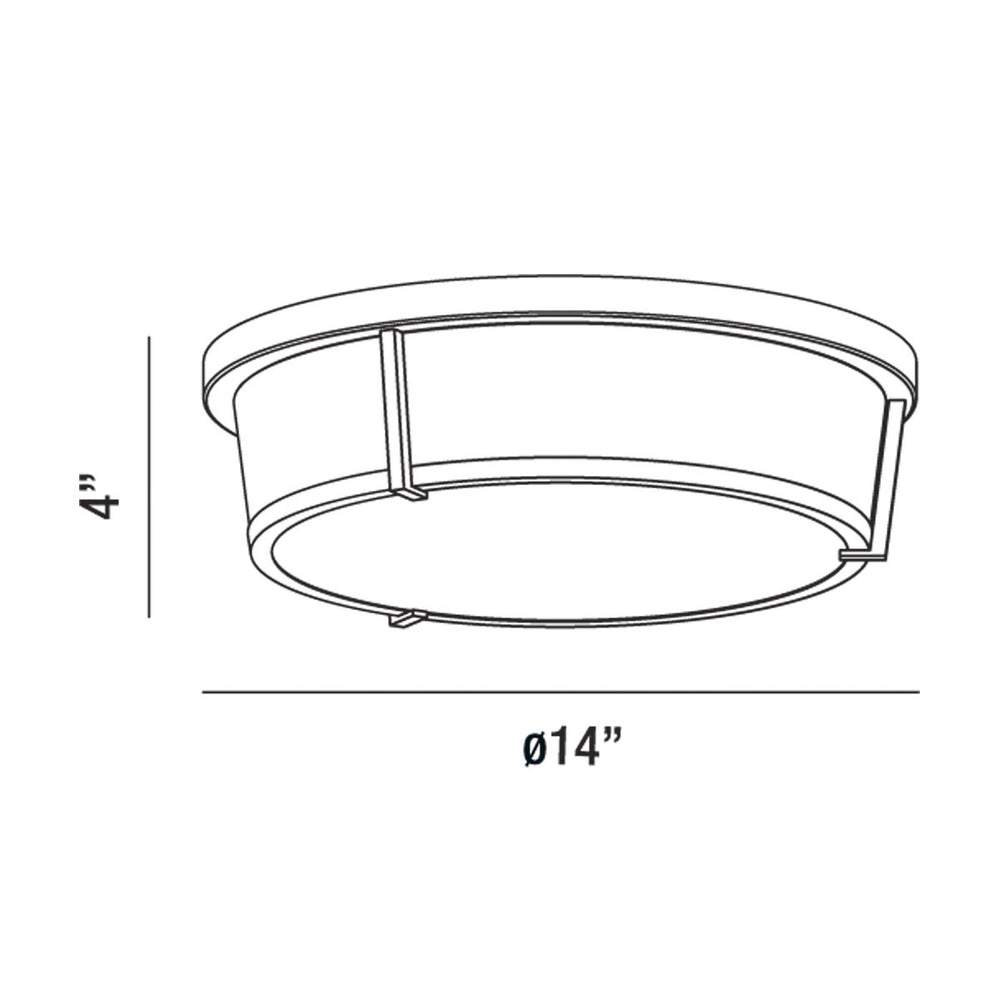 Eurofase Canada - 30140-011 - JAVA,LED FLUSHMOUNT,18W,SN - Java - Satin Nickel