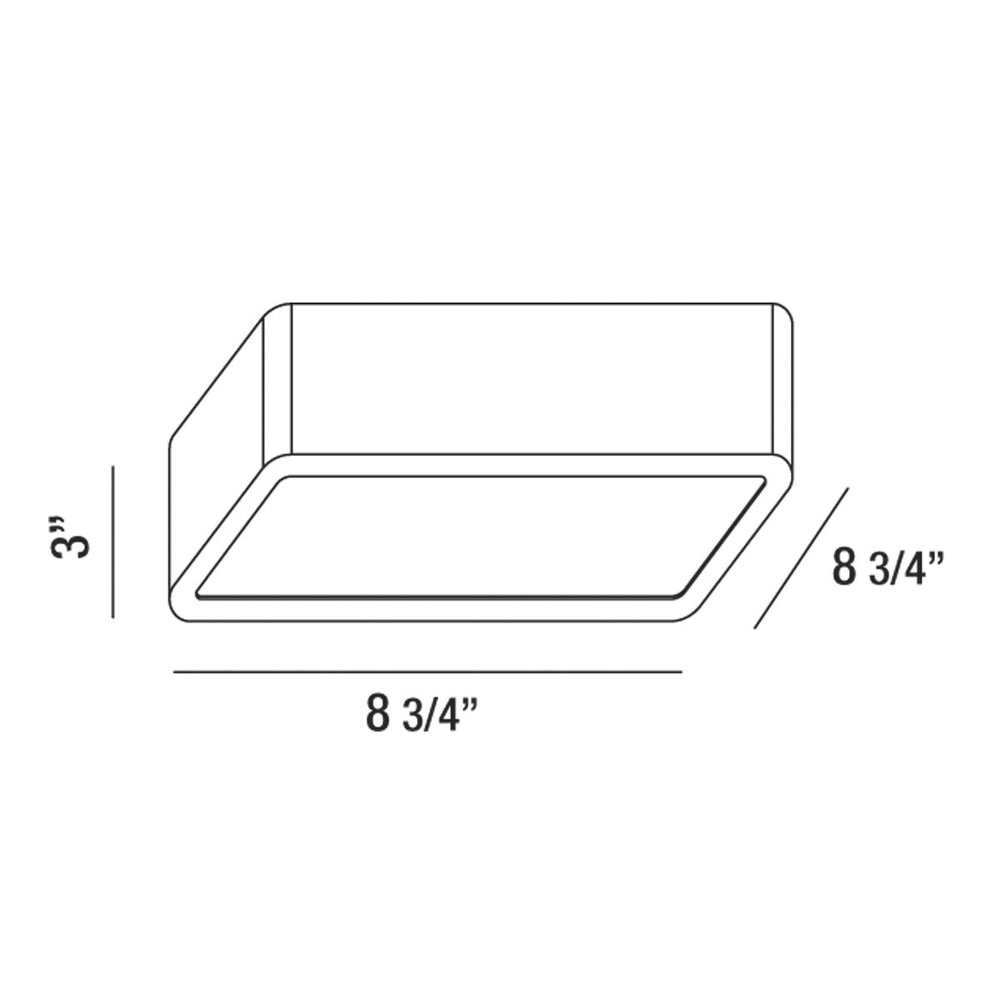 Eurofase Canada - 30161-016 - BAYS,1LT LED FLUSH,SML,CHROME - BAYS - Chrome