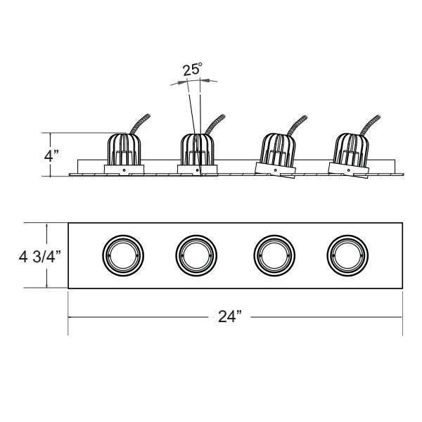 Eurofase Canada - 30236-02 - Four Light Downlight - White