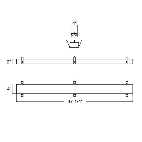 Eurofase Canada - 30345-010 - MULT,LINEAR PANEL,4FT,24W,WHT - RECESSED MULTIPLE - White