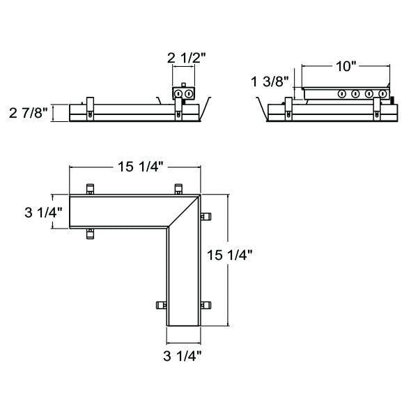 Eurofase Canada - 30346-017 - MULT,L-TYPE PANEL,13W,WHT - RECESSED MULTIPLE - White