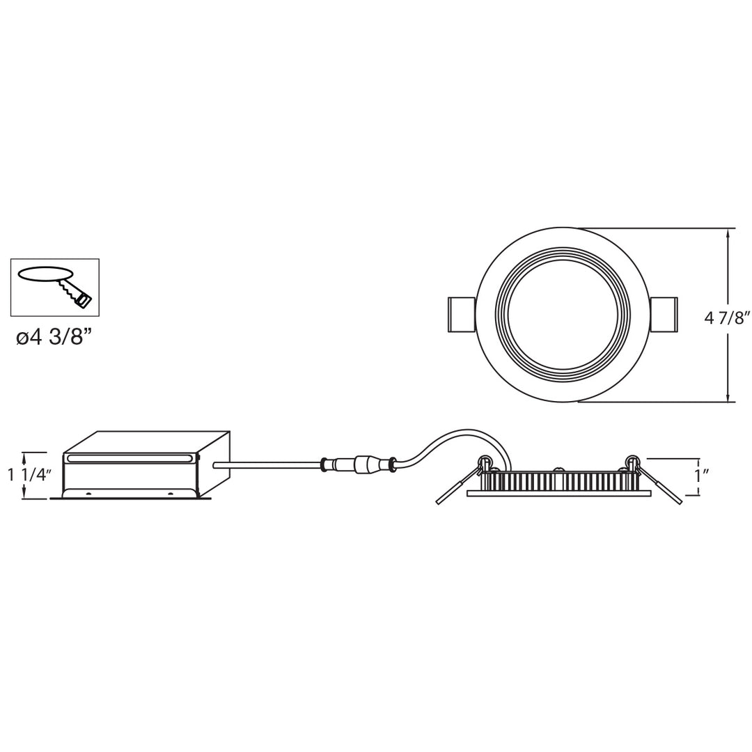 Eurofase Canada - 31243-02 - LED SLIM REC,4IN,BAF,9W,RD,WHT - White