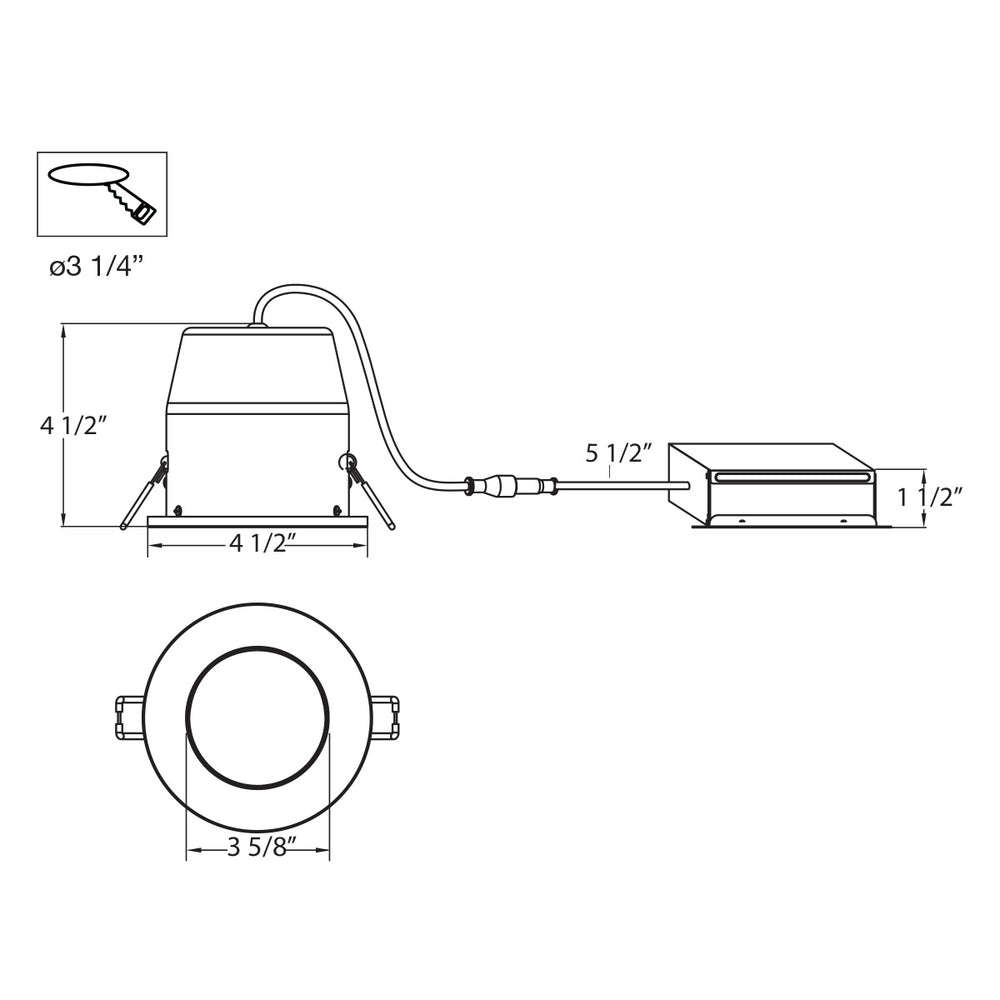 Eurofase Canada - 31667-123 - LED REC,3 1/4IN,SHW,10W,3K,CHR - Chrome