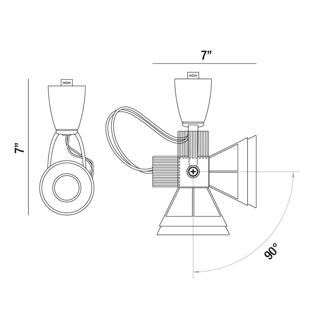 Eurofase Canada - 33218-34 - VORTEX,TRACKHEAD,LED,1LT,6W,SN - VORTEX - Satin Nickel