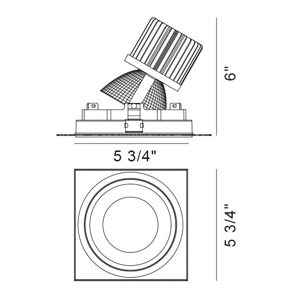 Eurofase Canada - 35140-35-02 - AMIGO,TL,1LT,GIMB SQ,26W,35K,W - AMIGO - White