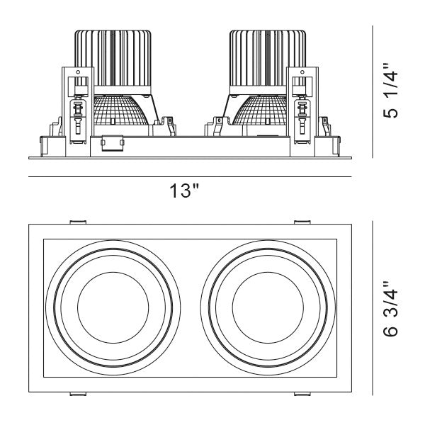 Eurofase Canada - 35145-30-02 - Two Light Downlight - Amigo - White
