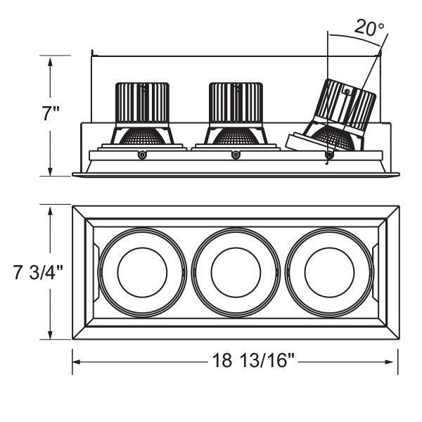 Eurofase Canada - TE133LED-40-4-0N - LED Recessed - Platinum